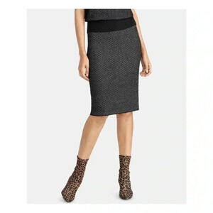RACHEL ROY Womens Black Below The Knee Wear To Work Pencil Skirt S